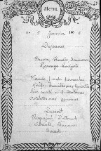 menu du 5 janvier 1905